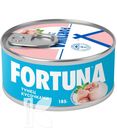Тунец FORTUNA натуральный кусочками в собственном соку 185г