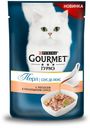 Влажный корм Gourmet «Перл Соус Де-люкс» для кошек, лосось в соусе, 85 г