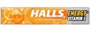 Карамель Halls леденцовая с витамином С и вкусом апельсина, 25г
