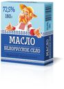 Масло сливочное «Белорусское село» Крестьянское 72,5%, 180 г