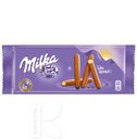 Печенье-палочки MILKA LILA STICKS покрытое молочным шоколадом 112г