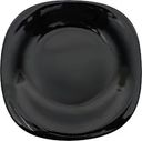 Тарелка десертная HOMECLUB Quadro Classic Black 19см, стекло Арт. HLFP85