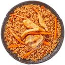 Плов с курицей жареный