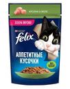 Корм для кошек Felix Кусочки в желе Кролик 75г