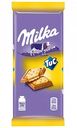 Шоколад молочный Milka с солёным крекером Tuc, 87 г
