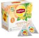 Чай Lipton Лёгкость после еды чёрный фенхель-мята-цветы липы в пакетиках, 22.5г