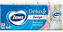 Платочки носовые Zewa Deluxe Design 3 слоя, 10 шт.