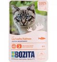 Корм для кошек с чувствительным пищеварением Bozita в соусе с лососем, 85 г