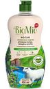 Средство-концентрат для мытья посуды, овощей и фруктов BioMio экологичное с экстрактом хлопка и эфирным маслом мяты, 450 мл