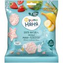 Мини-хлебцы Фрутоняня рисовые яблоко-клубника-банан, 30г