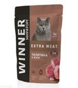 Корм Winner Extra Meat для кошек с чувствительным пищеварением 80г телятина в желе