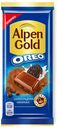 Шоколад Alpen Gold с шоколадной начинкой и кусочками печенья Oreo 90 г