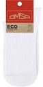 Носки женские Omsa Eco в мелкий рубчик цвет: белый, 39-41 р-р