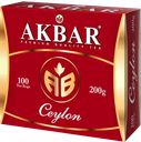 Чай  AKBAR, АВ Цейлон, черный, байховый, 100 пакетиков