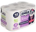 Туалетная бумага Panda Smile без аромата 3 слоя, 12шт.