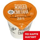 КОЗЕЛЬСКОЕ МОЛОКО Сметана 25% 0,31кг пл/ст (ОПТИНА):6