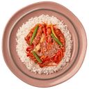Свинина в соусе барбекю с рисом Перекрёсток Select, 240г