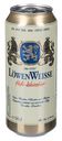 Пиво Löwen Weisse Hefeweizen светлое нефильтрованное 5,2% ж/б, 0,5л