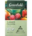 Чай зеленый Greenfield Summer Passion с ароматом манго и личи и клубникой 20х1.8г
