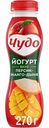 Йогурт питьевой Чудо вкус Персик-манго-дыня 2,4%, 270 г