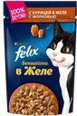 Корм для кошек FELIX®, Сенсейшнс, курица/морковь в желе, 85г