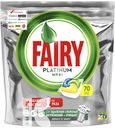 Капсулы FAIRY Platinum All in One Лимон для мытья посуды в посудомоечной машине 70шт