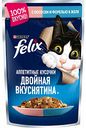 Корм для кошек Аппетитные кусочки в желе Felix с лососем и форелью, 85 г