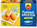 Наггетсы СЫТЫЙ ПАПА тресковых пород с сыром, 250г