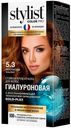 Крем-краска для волос Stylist Color Pro Гиалуроновая стойкая Золотистый каштан 115 мл