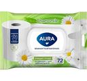 Туалетная бумага влажная Aura Chamomile, 72шт.