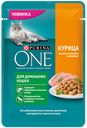 Корм сухой Purina ONE для стерилизованных кошек Курица,  75 г