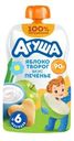 Пюре фруктово-молочное Агуша яблоко-творог-печенье 90г
