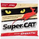 Приманка для борьбы с крысами и мышами SuperCat брикеты мягкие, 100 г