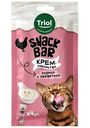 Крем-лакомство для кошек Triol Snack Bar курица-креветка, 40г