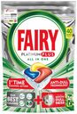 FAIRY Platinum Plus Капсулы для посудомоечных машин Лимон 40шт
