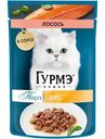 Влажный корм для кошек Гурмэ Перл Нежное филе с лососем, 75г