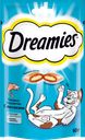 Лакомство для кошек DREAMIES Подушечки с лососем, 60г