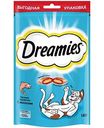 Лакомство для кошек для взрослых кошек Dreamies с лососем, 140 г