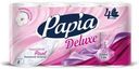 Туалетная бумага PAPIA DELUXE в асс-те 4 слоя, 8 рулонов