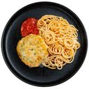 Оладьи куриные со спагетти и томатным соусом Перекрёсток Select, 250г