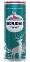 Вода минеральная лечебно-столовая Borjomi газированная в банке, 0,33л