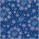 Бумага 100*70см упаковочная Мэджик Пак белые снежинки синяя Феникс-Презент м/у, 1 шт