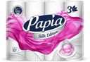 Туалетная бумага, Papia, 3 слоя, 12 рулонов