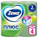 Туалетная бумага Zewa Плюс Яблоко 2 слоя 4 рулона