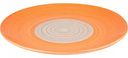 Тарелка обеденная керамическая цвет: оранжевый с серым, 26,5 см
