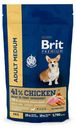 Сухой корм Brit Premium Adult M с курицей повседневный для собак 3 кг