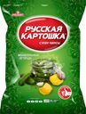 Чипсы картофельные РУССКАЯ КАРТОШКА со вкусом малосольных огурцов, 105г