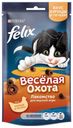 Лакомство для кошек Felix Весёлая охота со вкусом курицы и печения, 50 г