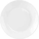 Тарелка десертная стеклянная Зели, цвет белый, 18см