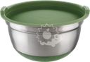 Миска HOMECLUB d=25см, с крышкой и силик.дном, нержавеющая сталь Арт. 14673, 4,2л